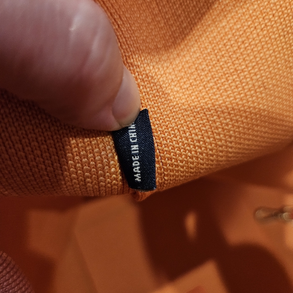 Rothy's The Lightweight Tote Shoulder Bag In Clementine Orange - Picture 8 of 9